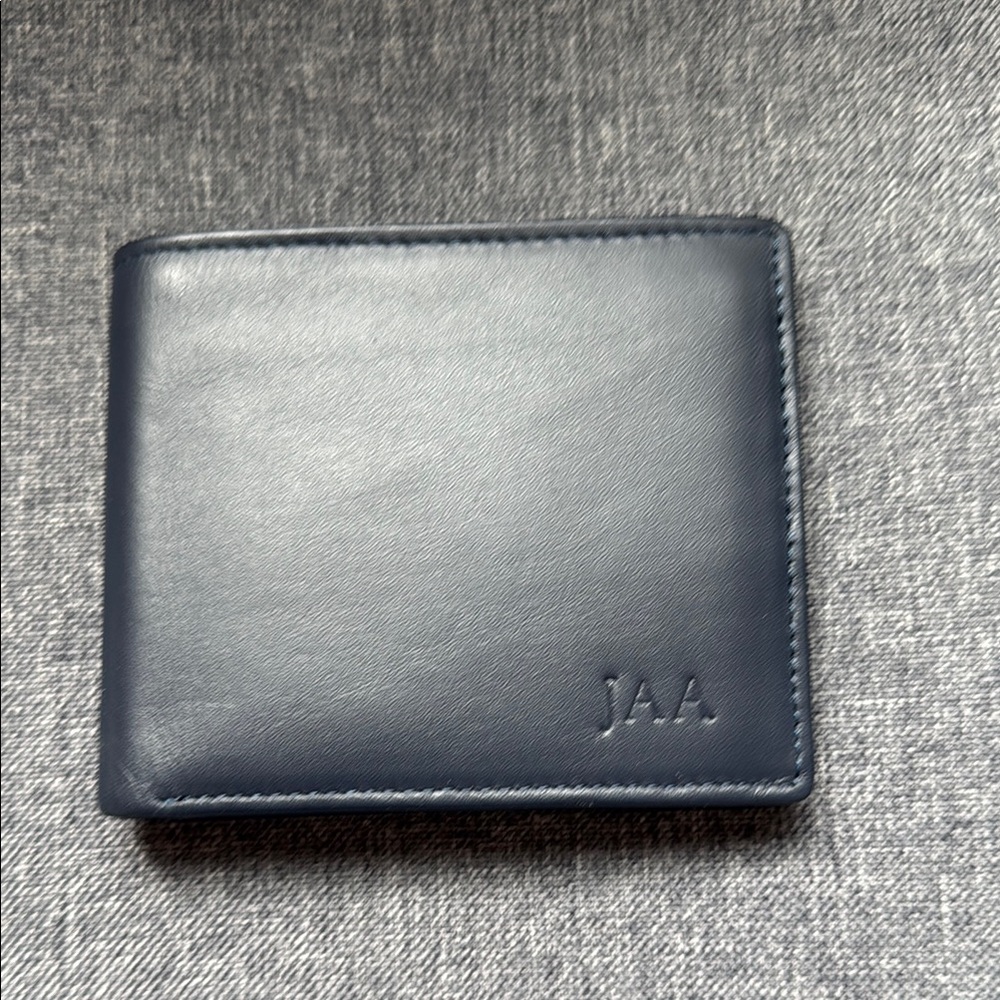 NIB Royce Men's Navy Wallet
